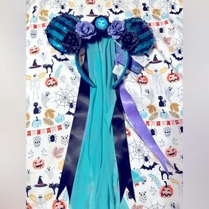 NWT Haunted Mansion Madame Leota Minnie Mickey Mouse Ear Headband Ltd Edition